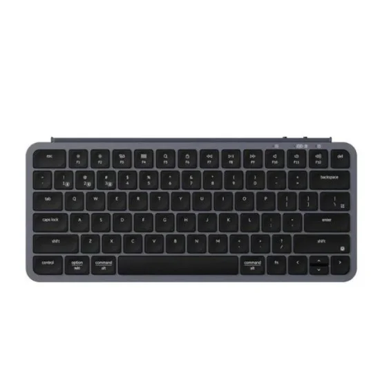 Keychron B1 Pro Ultra-Slim Wireless 75% Zmk Custom Keyboard For Win & Mac - Space Grey, Arabic
